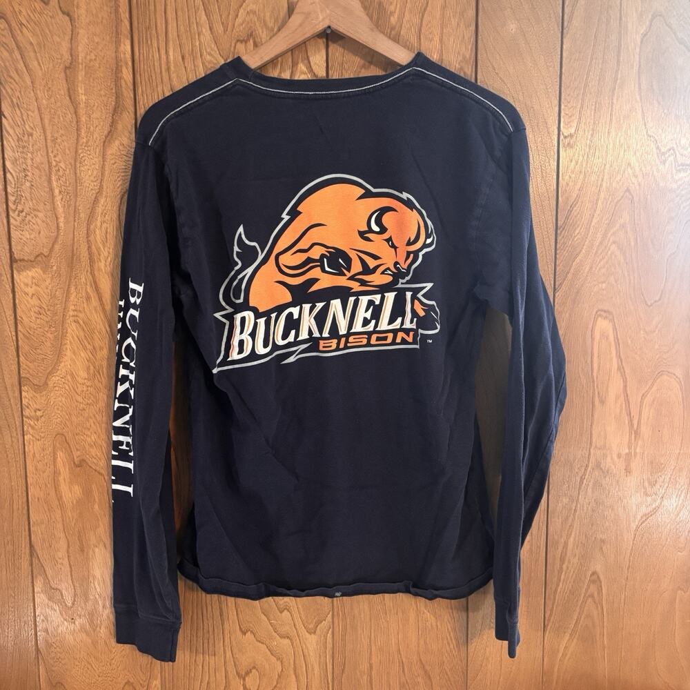 Bucknell Bison Ultimate Tee Long Sleeve T-Shirt Blue NCAA College Medium